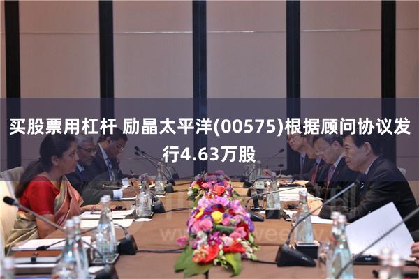 买股票用杠杆 励晶太平洋(00575)根据顾问协议发行4.63万股