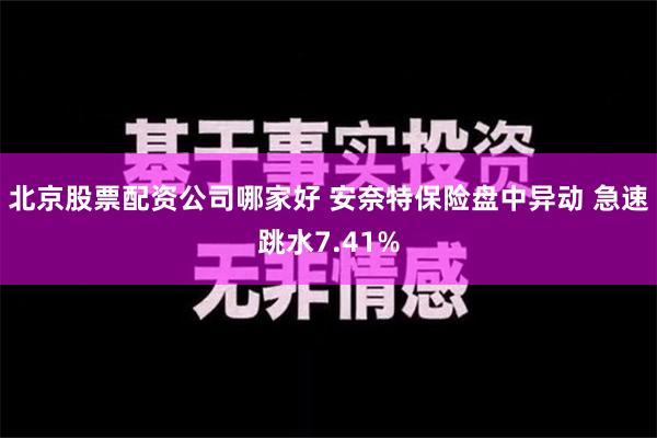 北京股票配资公司哪家好 安奈特保险盘中异动 急速跳水7.41%