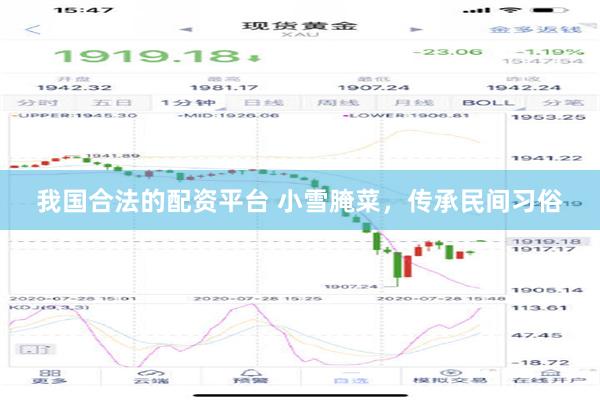 我国合法的配资平台 小雪腌菜，传承民间习俗