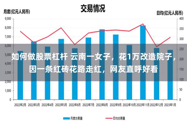 如何做股票杠杆 云南一女子，花1万改造院子，因一条红砖花路走红，网友直呼好看