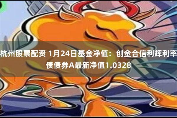 杭州股票配资 1月24日基金净值：创金合信利辉利率债债券A最新净值1.0328